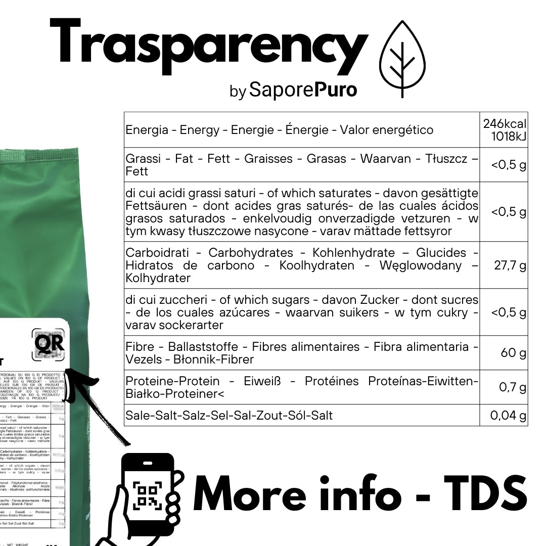 Fibra di Patata - Gluten Free - Origine Belgio- ideale per panificazione e prodotti da forno