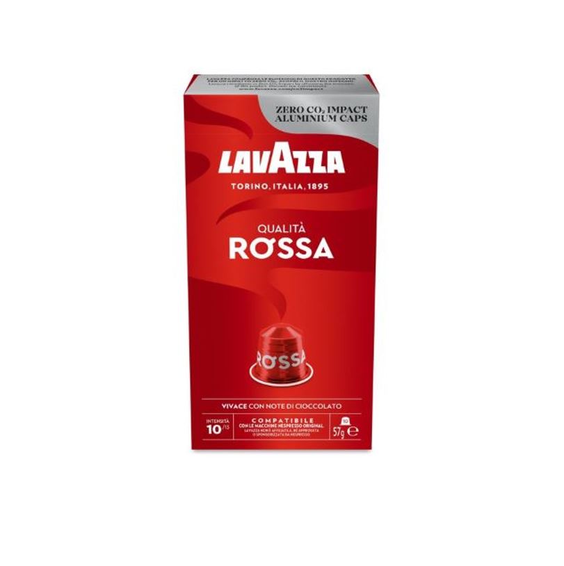 100 capsule Lavazza compatibili Nespresso in alluminio qualità rossa