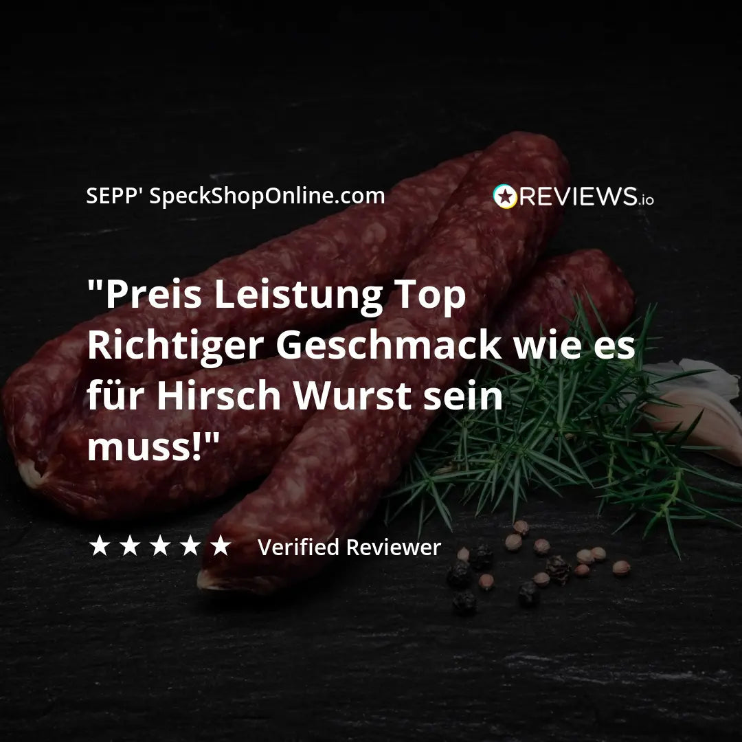 SEPP' Kaminwurzen mit Hirsch (3 Stk.)