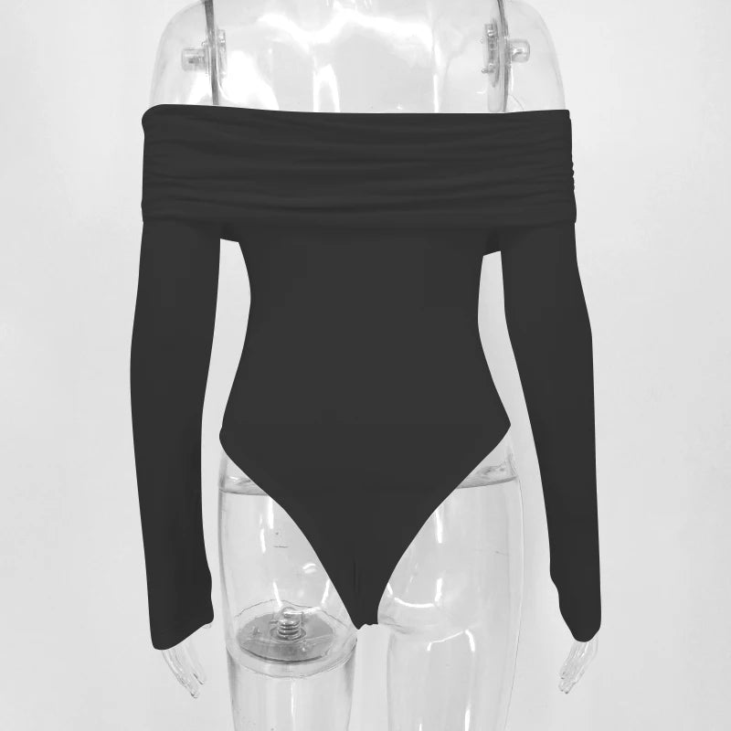 Luana - Body da donna Autunno Nuovo Nero Sexy Backless Corsetto solido Moda sottile Tute incrociate Maniche lunghe Casual Pagliaccetti lavorati a maglia