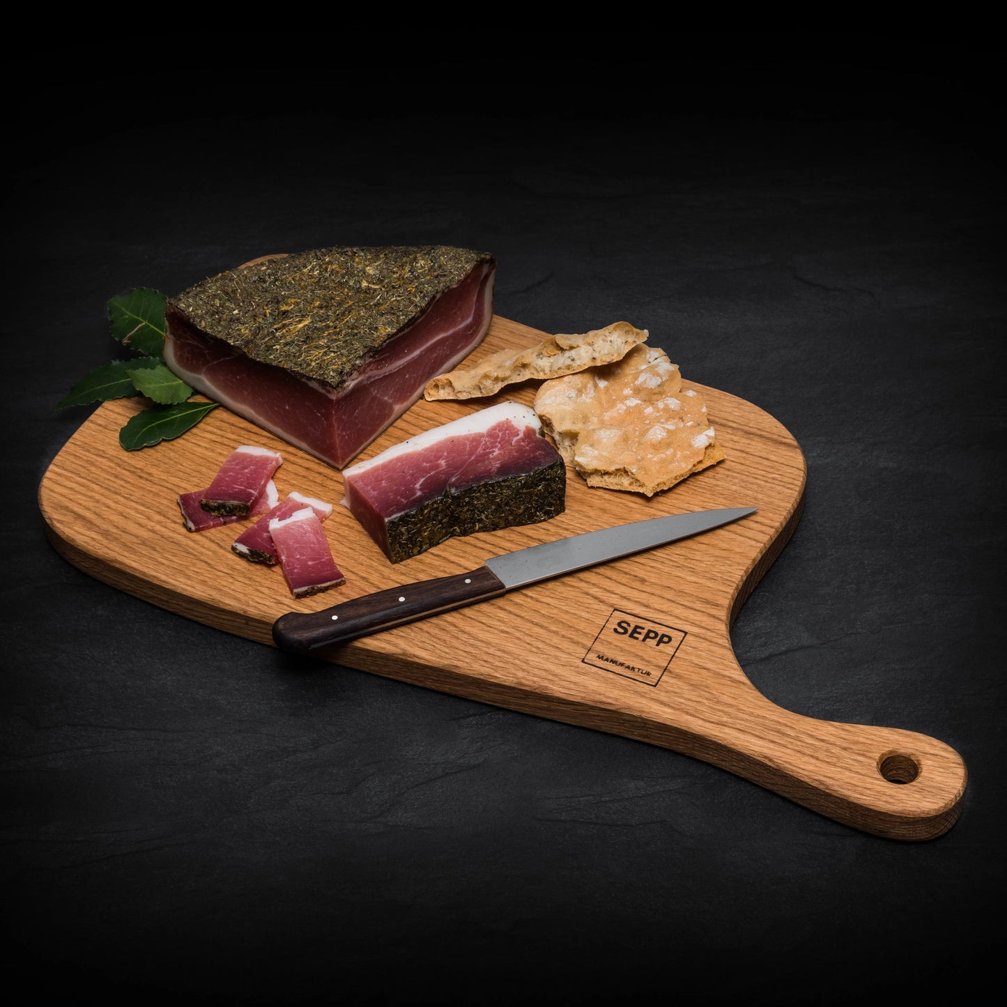 SEPP' Speckbrettl Eiche-Massivholz