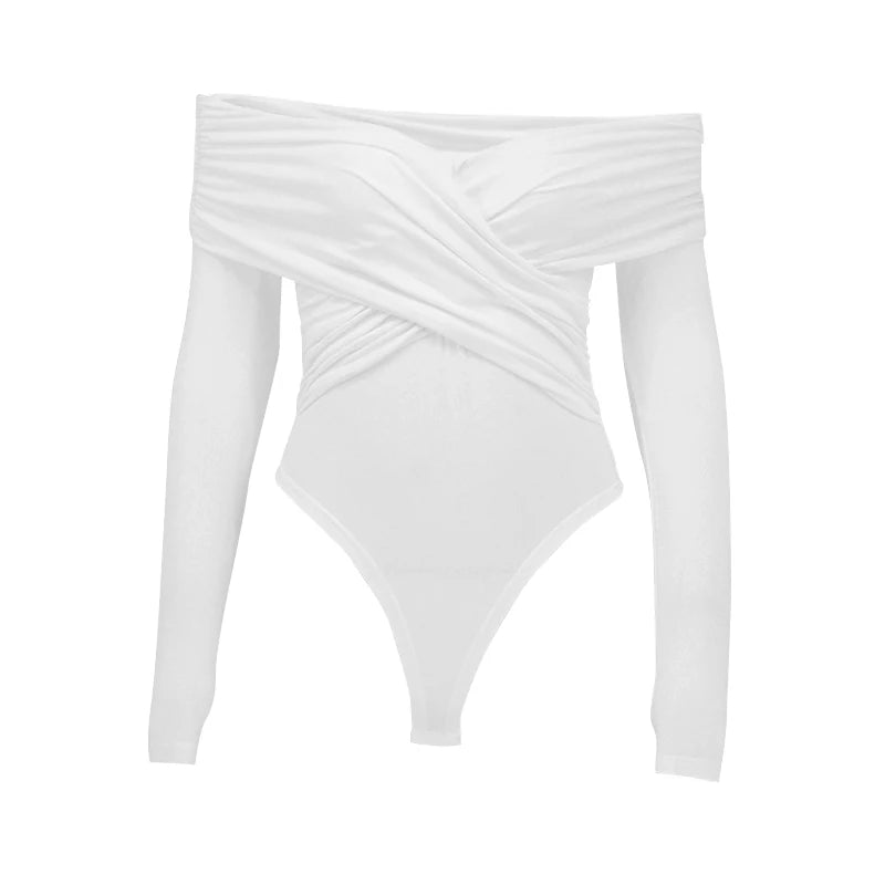 Luana - Body da donna Autunno Nuovo Nero Sexy Backless Corsetto solido Moda sottile Tute incrociate Maniche lunghe Casual Pagliaccetti lavorati a maglia