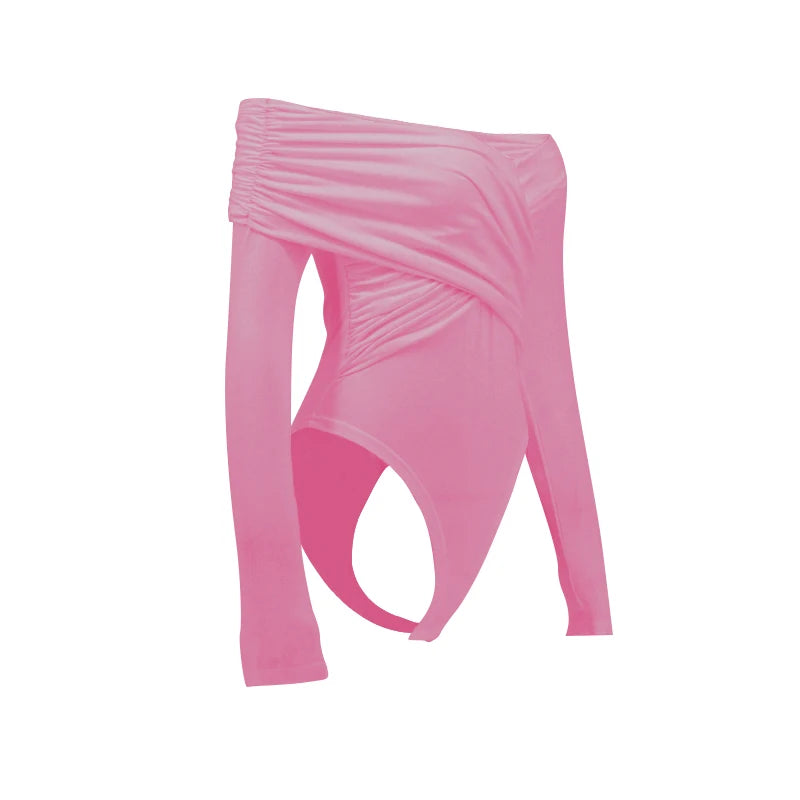 Luana - Body da donna Autunno Nuovo Nero Sexy Backless Corsetto solido Moda sottile Tute incrociate Maniche lunghe Casual Pagliaccetti lavorati a maglia