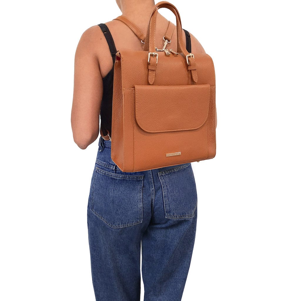 TL Bag - Italian Leather Convertible Backpack | TL142211