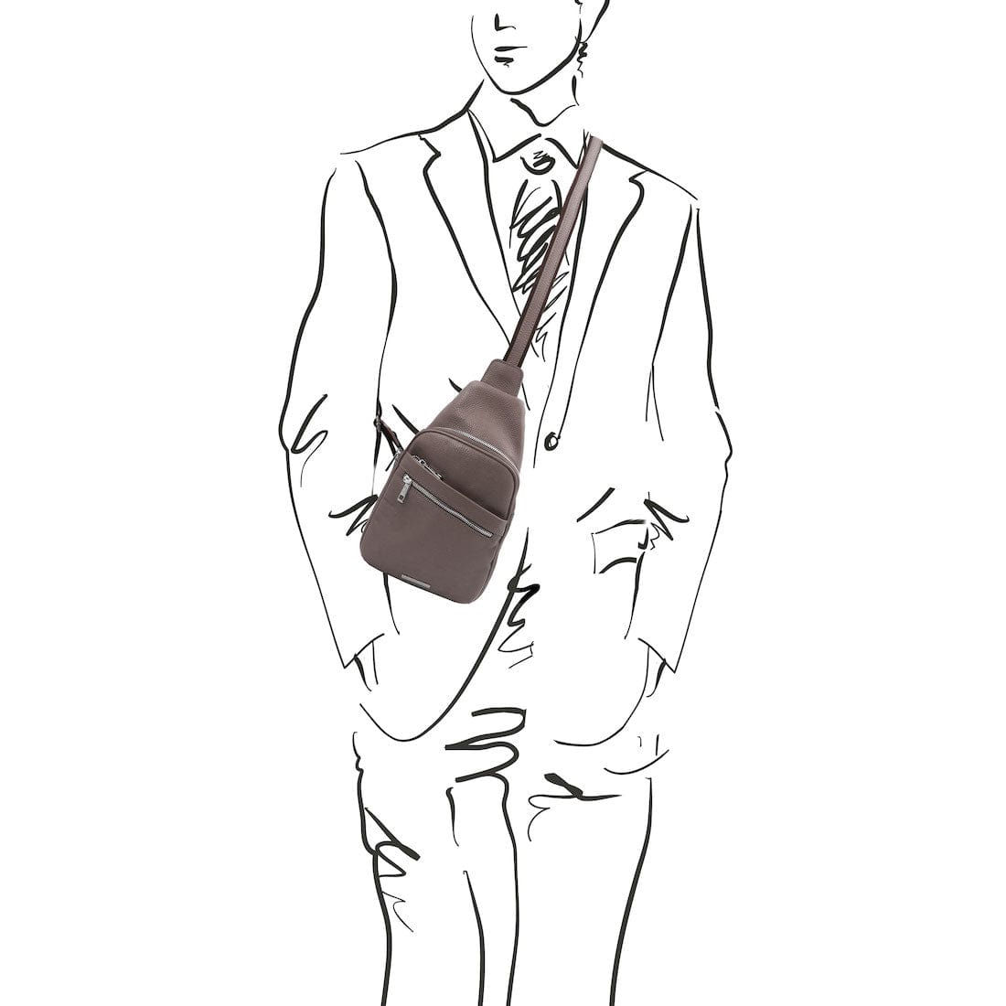 Albert - Soft leather crossover bag | TL142022 sling bag