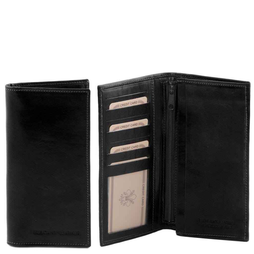 Exclusive vertical 2 fold leather wallet for men | TL140777