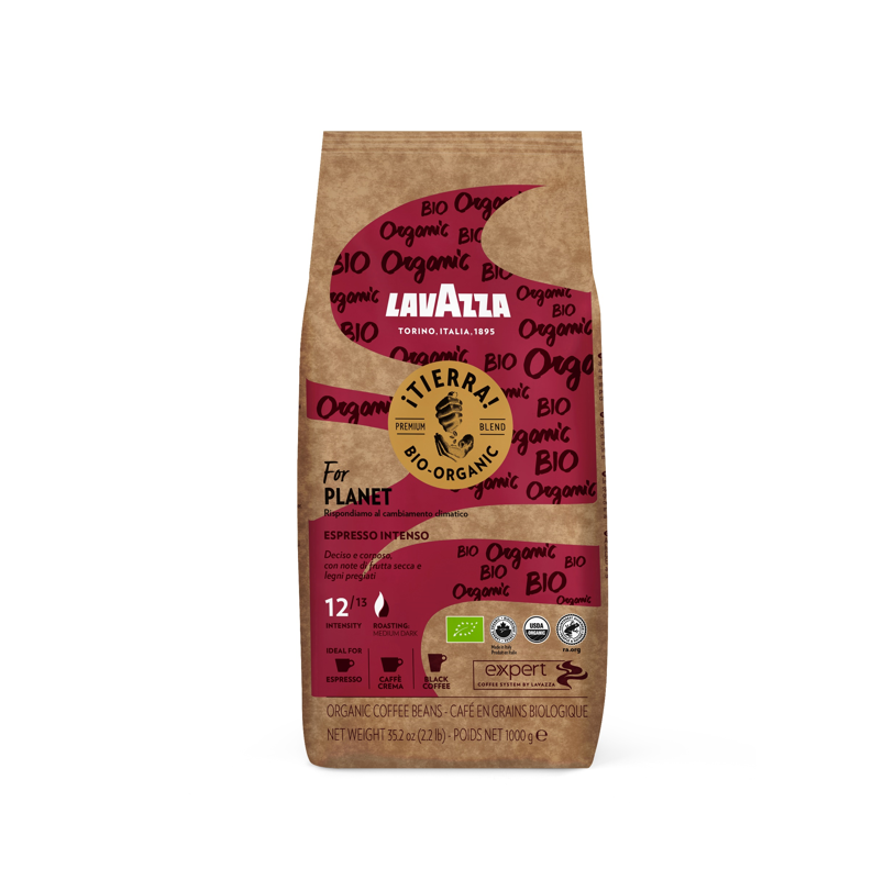 1 kg caffè in grani Lavazza Tierra bio intenso