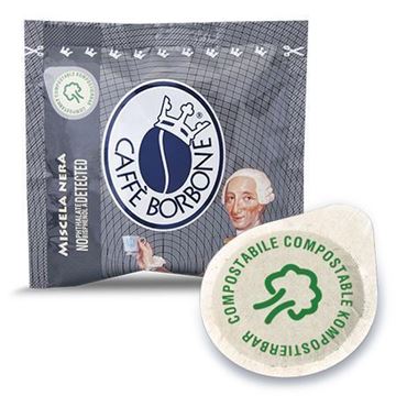 Cialde ese 44 mm Borbone nera confezione 100 pezzi