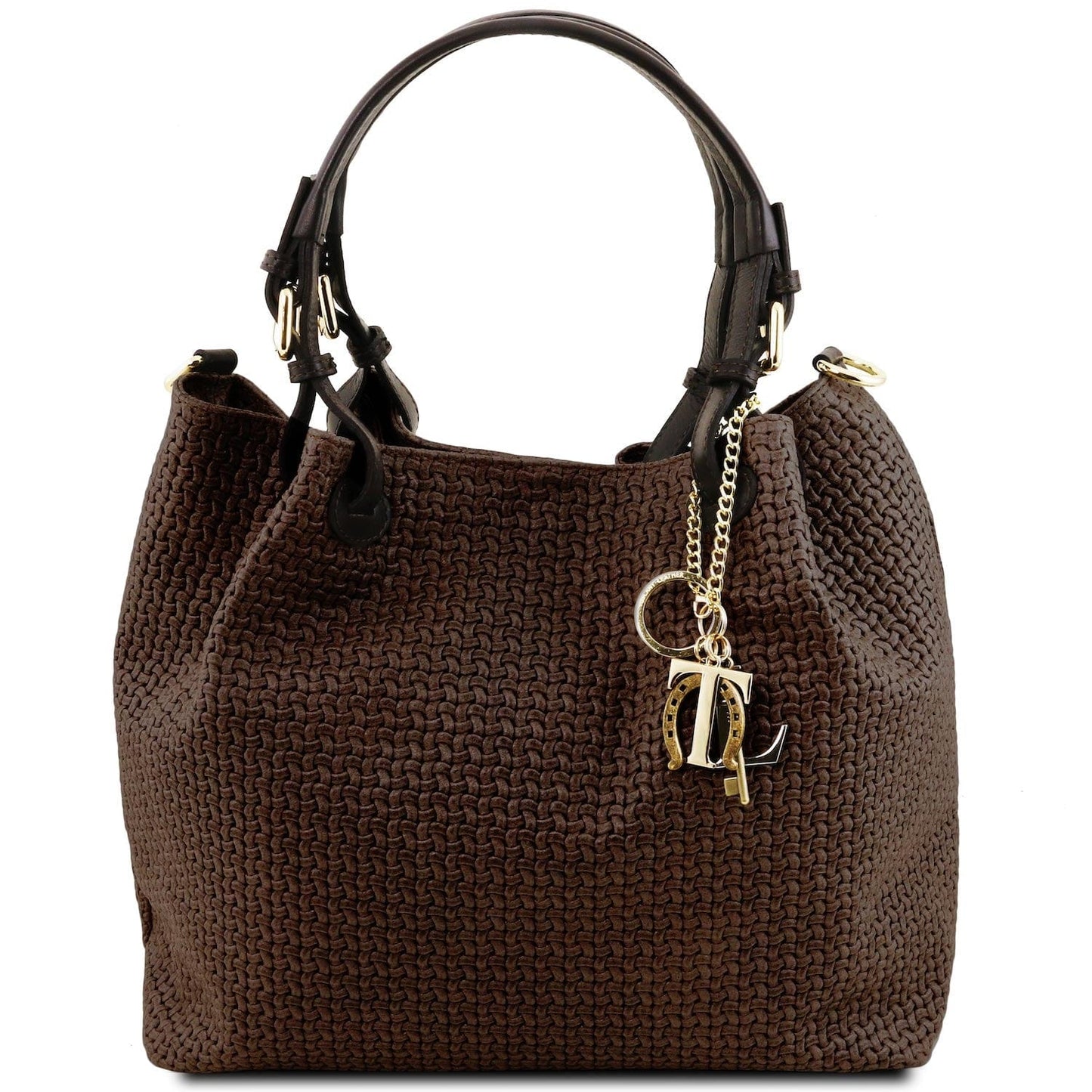 TL KeyLuck - Woven printed leather shopping bag | TL141573