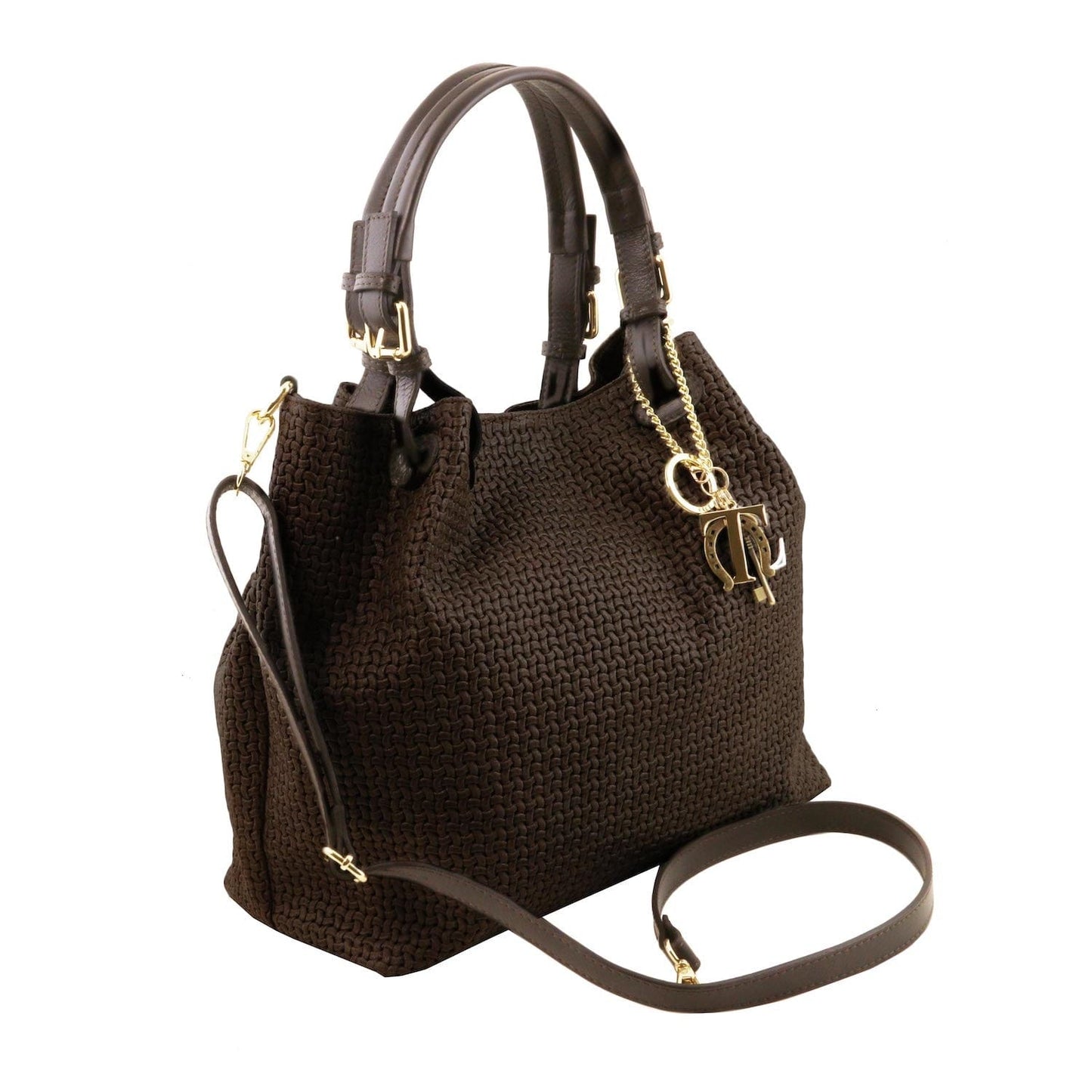 TL KeyLuck - Woven printed leather shopping bag | TL141573