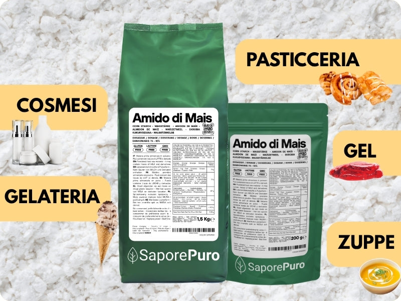 Amido di mais Nativo - Addensante potente, naturale e funzionale- Gluten Free