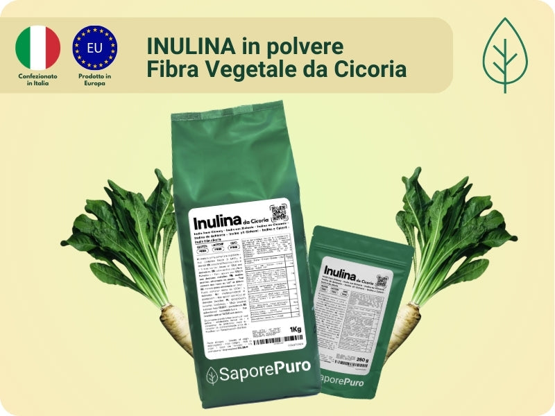 Inulina in polvere pura - Origine Europa - A catena corta