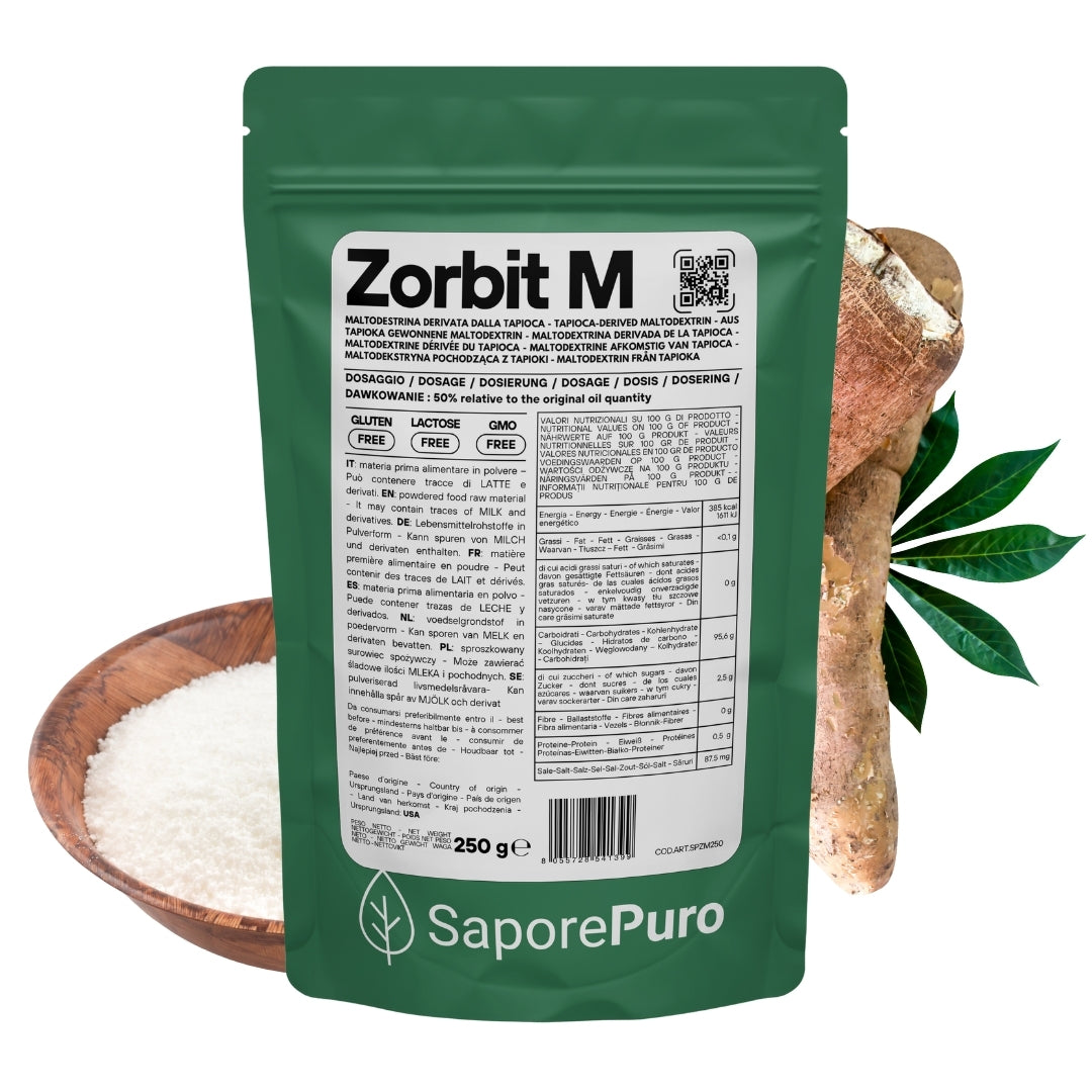 Zorbit M - Amido modificato da Tapioca - Maltodestrina Derivata dalla Tapioca