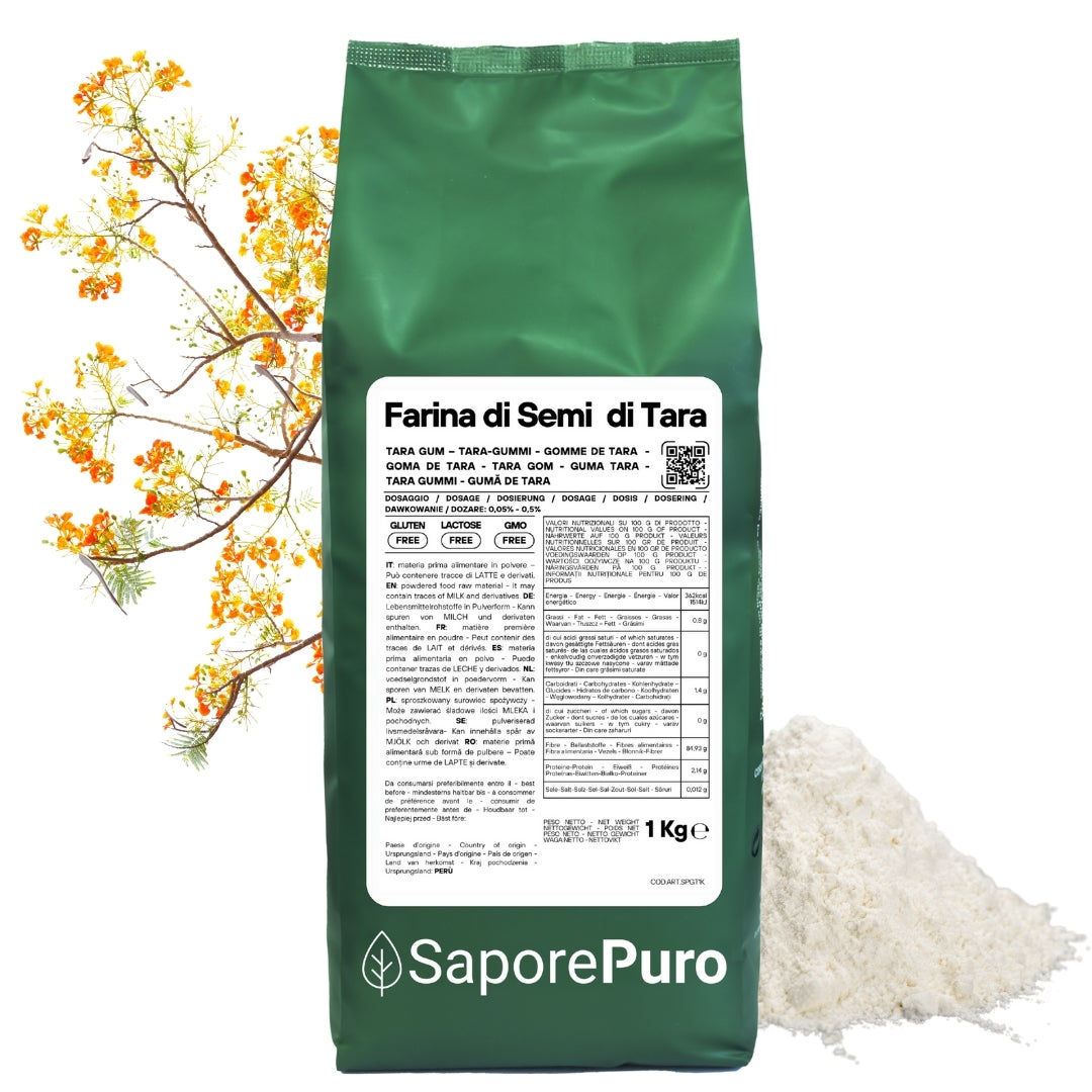 Farina di Semi di Tara - Gomma di Tara - Origine Perù - E417 - Confezionato in Italia