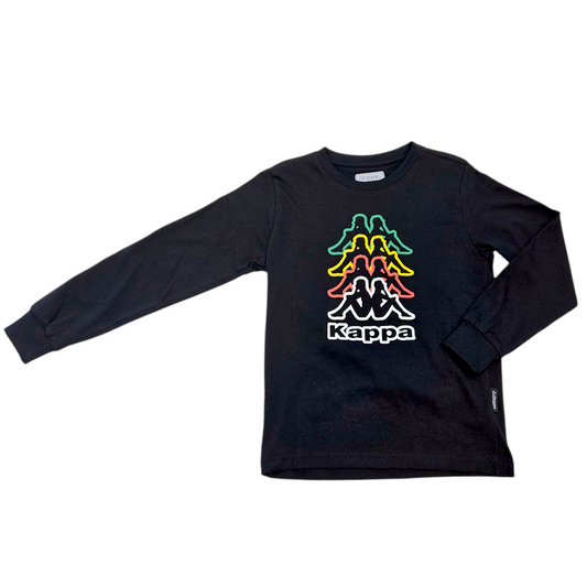 T shirt Kappa con manica lunga 100% cotone , 8-12 anni
