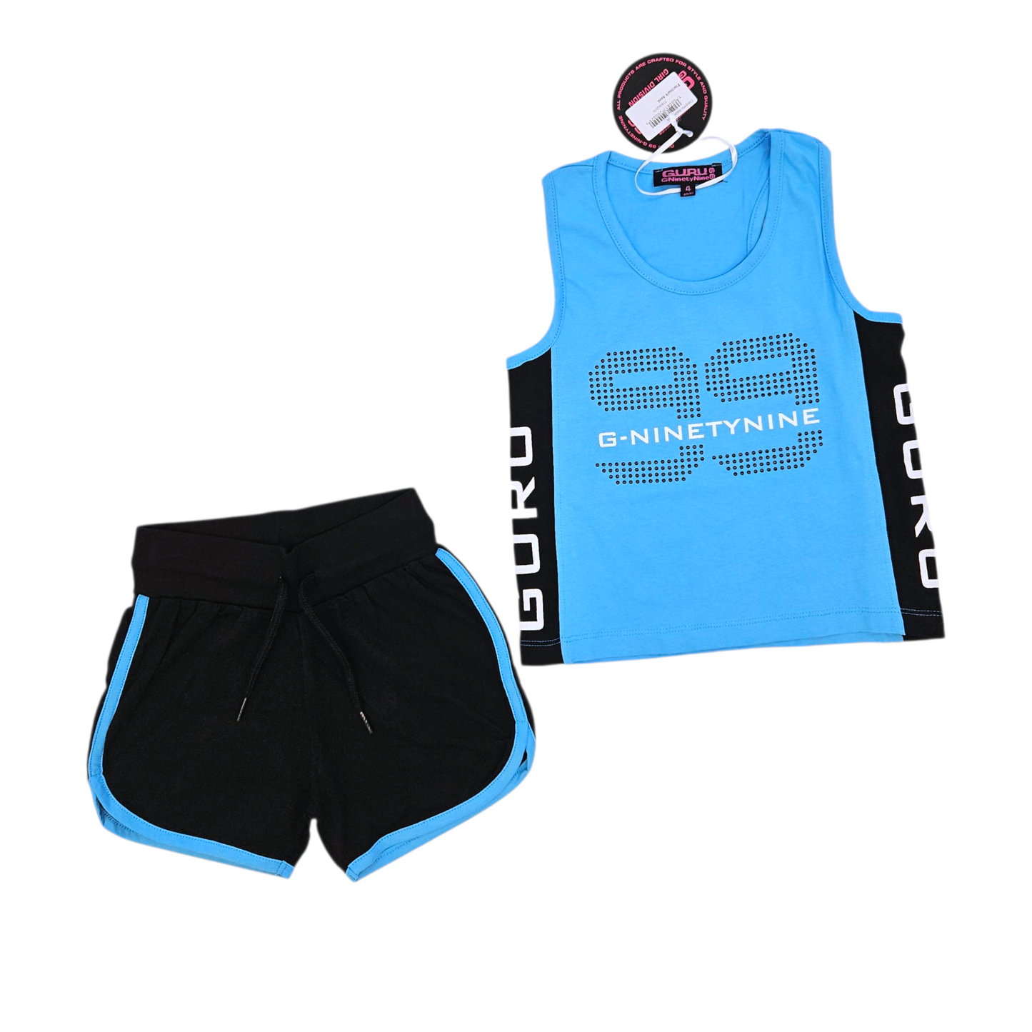 Completo GURU con canotta, 100% cotone. 4-16 anni
