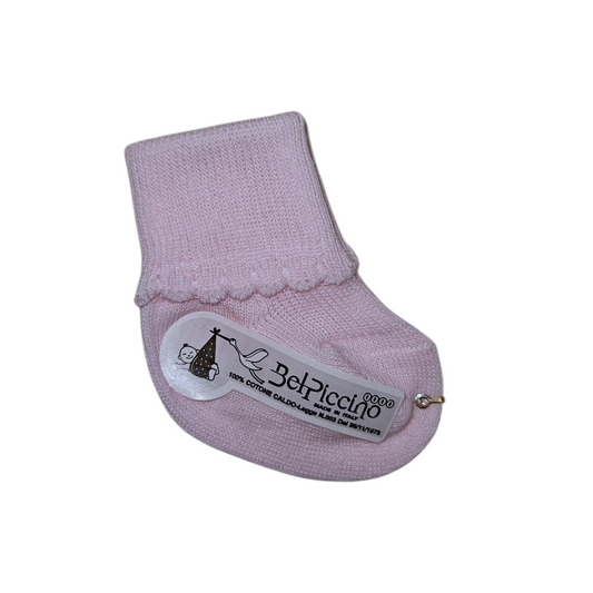 Calzini BEL PICCINO 0-8 mesi, 100% cotone, made in Italy.