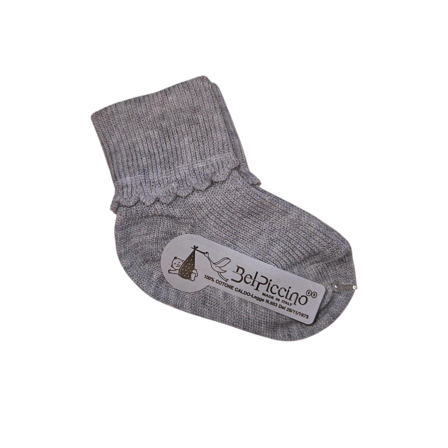 Calzini BEL PICCINO 0-8 mesi, 100% cotone, made in Italy.