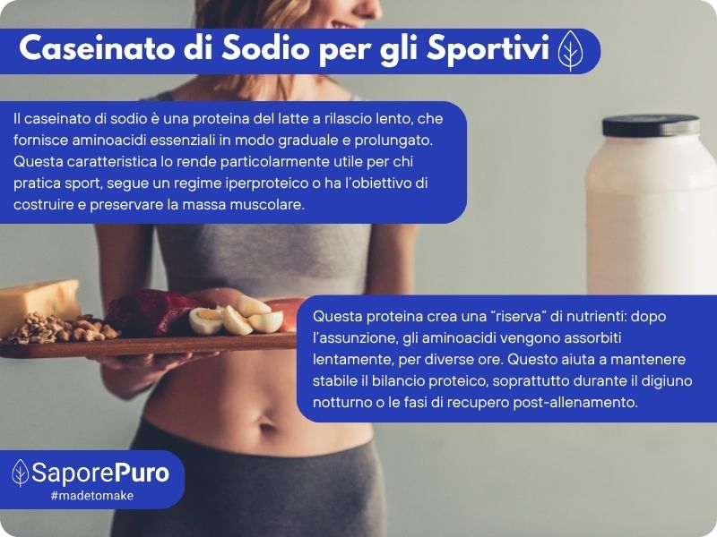 Caseinato di Sodio - SaporePuro - Proteina pura da Latte (Caseina) - Gluten Free