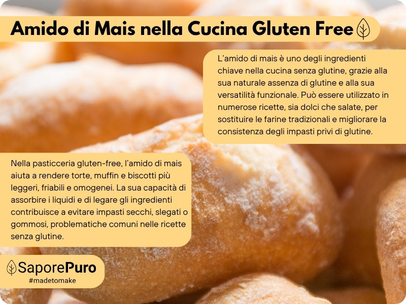 Amido di mais Nativo - Addensante potente, naturale e funzionale- Gluten Free
