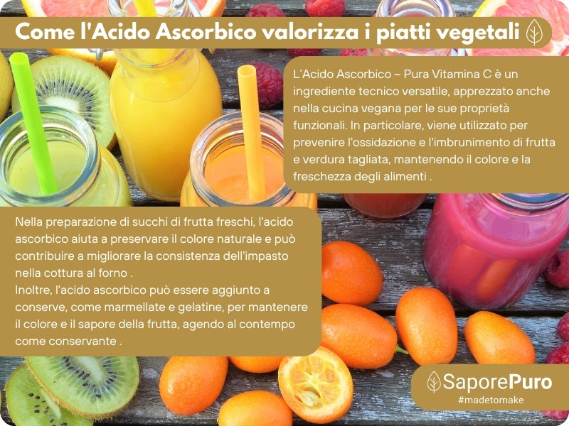 Acido Ascorbico - Pura Vitamina C : Il Nutriente Essenziale per le tue ricette! - (E300) - Confezionato in Italia