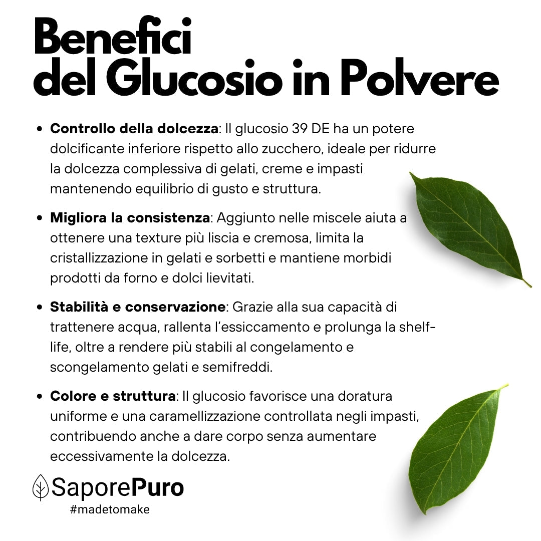 Sciroppo di glucosio in polvere 38-39DE - 1 kg