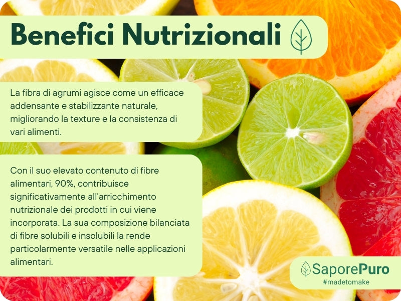 Fibra di Agrumi - Addensante Clean Label per Gelato senza "E"