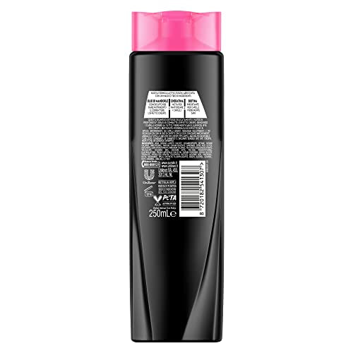 Sunsilk, Shampoo Bye Bye Crespo, Shampoo per Capelli Crespi, Dona Capelli Morbidi, Visibilmente Sani e Luminosi, Formula Active Fusion Arricchita con Olio di Macadamia, Elastina e Biotina, 250 ml