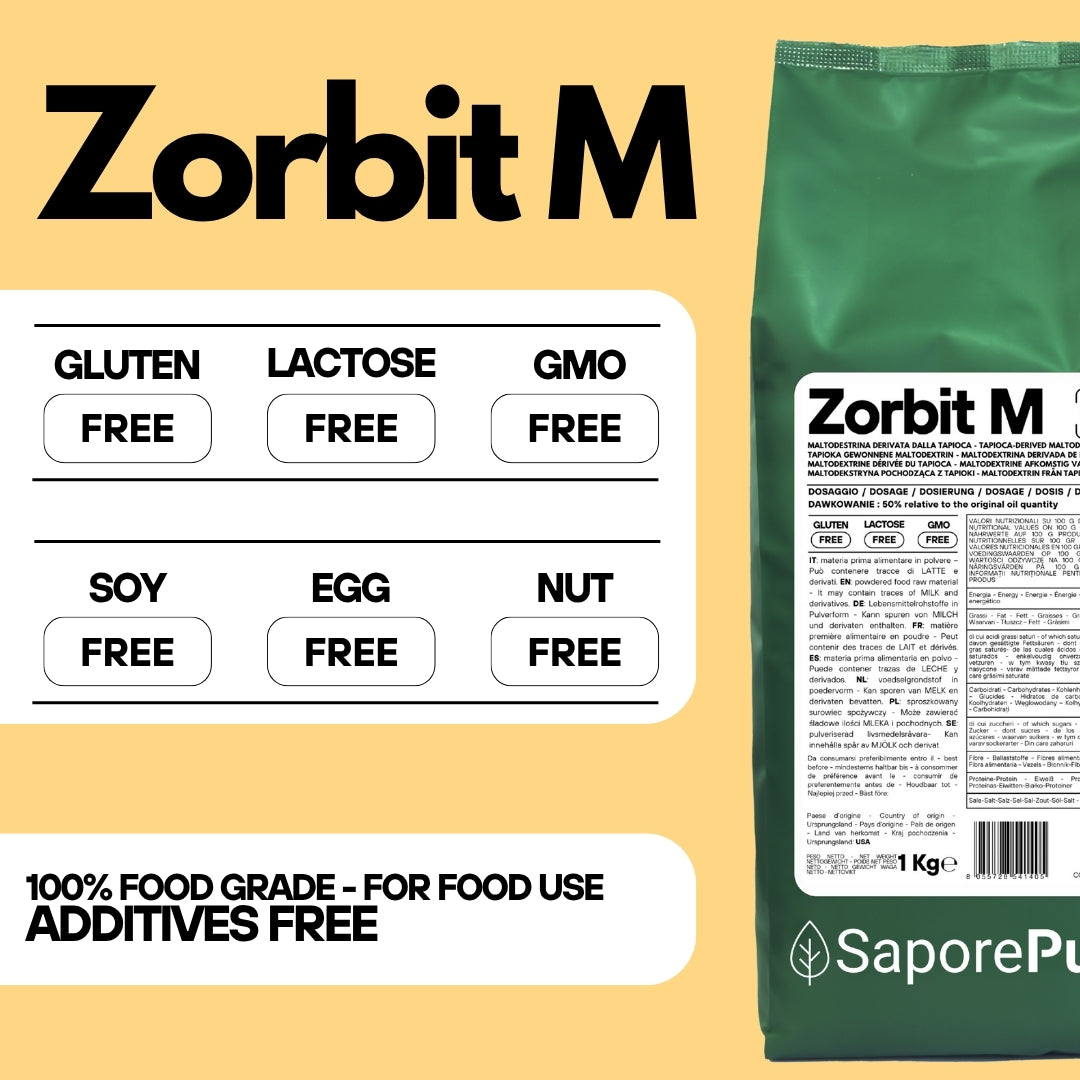 Zorbit M - Amido modificato da Tapioca - Maltodestrina Derivata dalla Tapioca