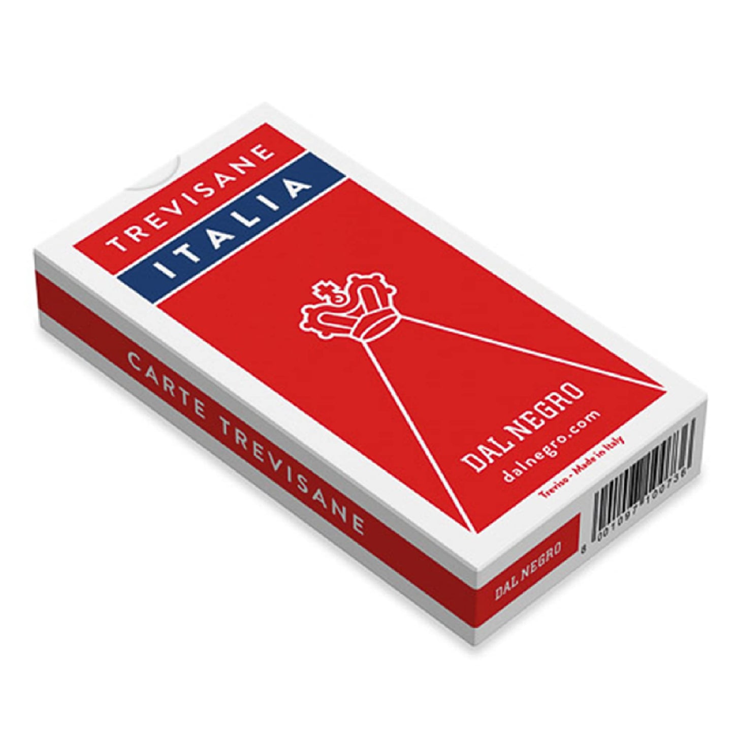 Dal Negro - Mazzo di carte regionali Trevisane Italia, composto da 40 carte in cartoncino, ideali per scopa e briscola.