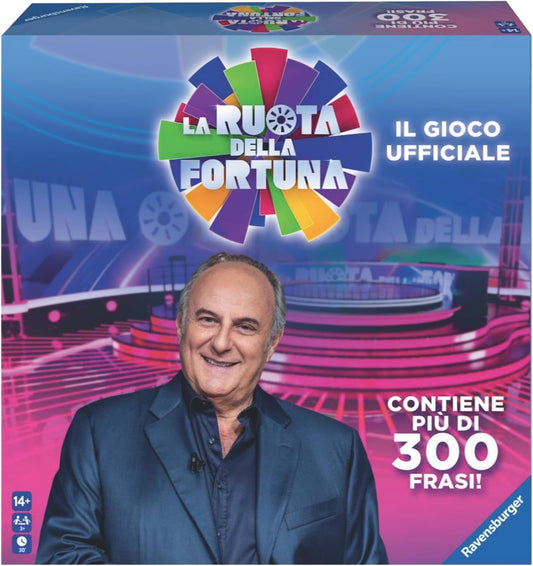 Ravensburger - La Ruota della Fortuna, Gioco Ufficiale Gerry Scotti, Giochi Da Tavolo per Tutta la Famiglia, +3 Giocatori, +14 Anni, Gioco di Società per li Amici, Edizione italiana