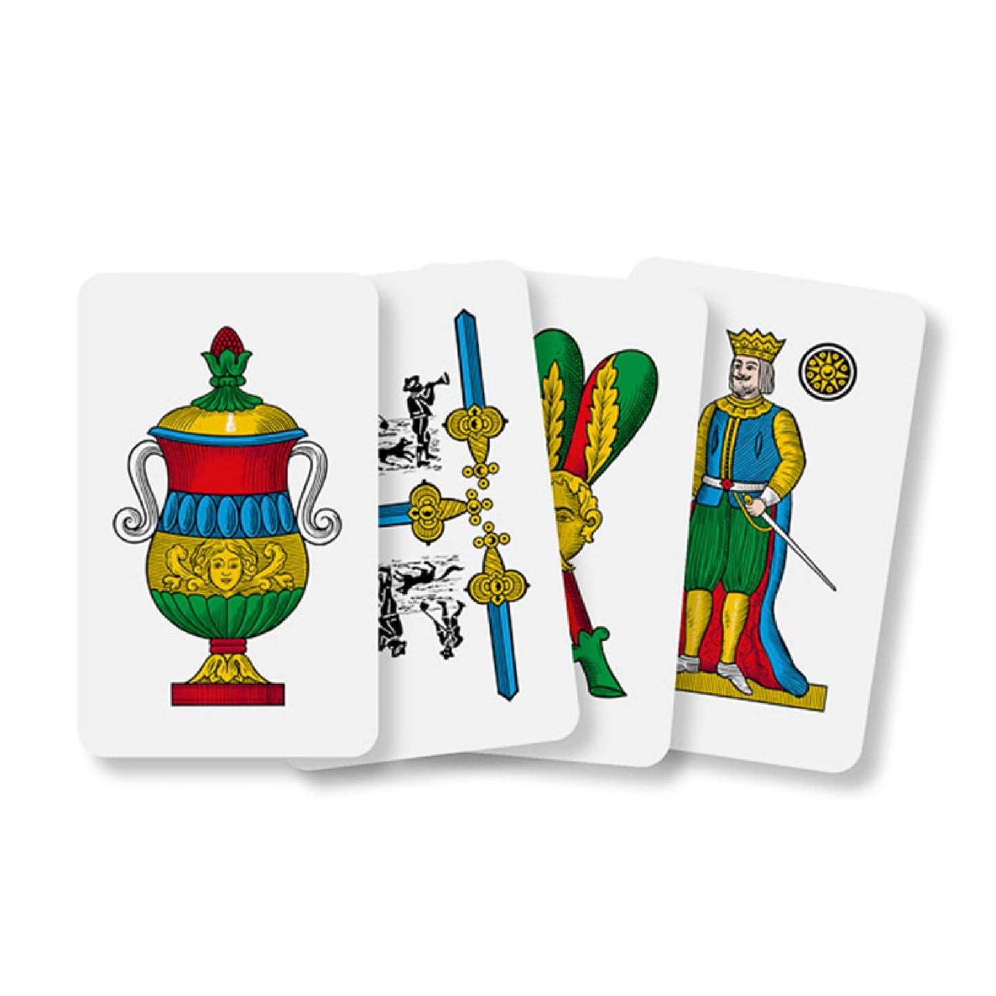 Dal Negro 10071 - Napoletane Italia Carte da Gioco Regionali, Astuccio Rosso, dai 3 anni in su