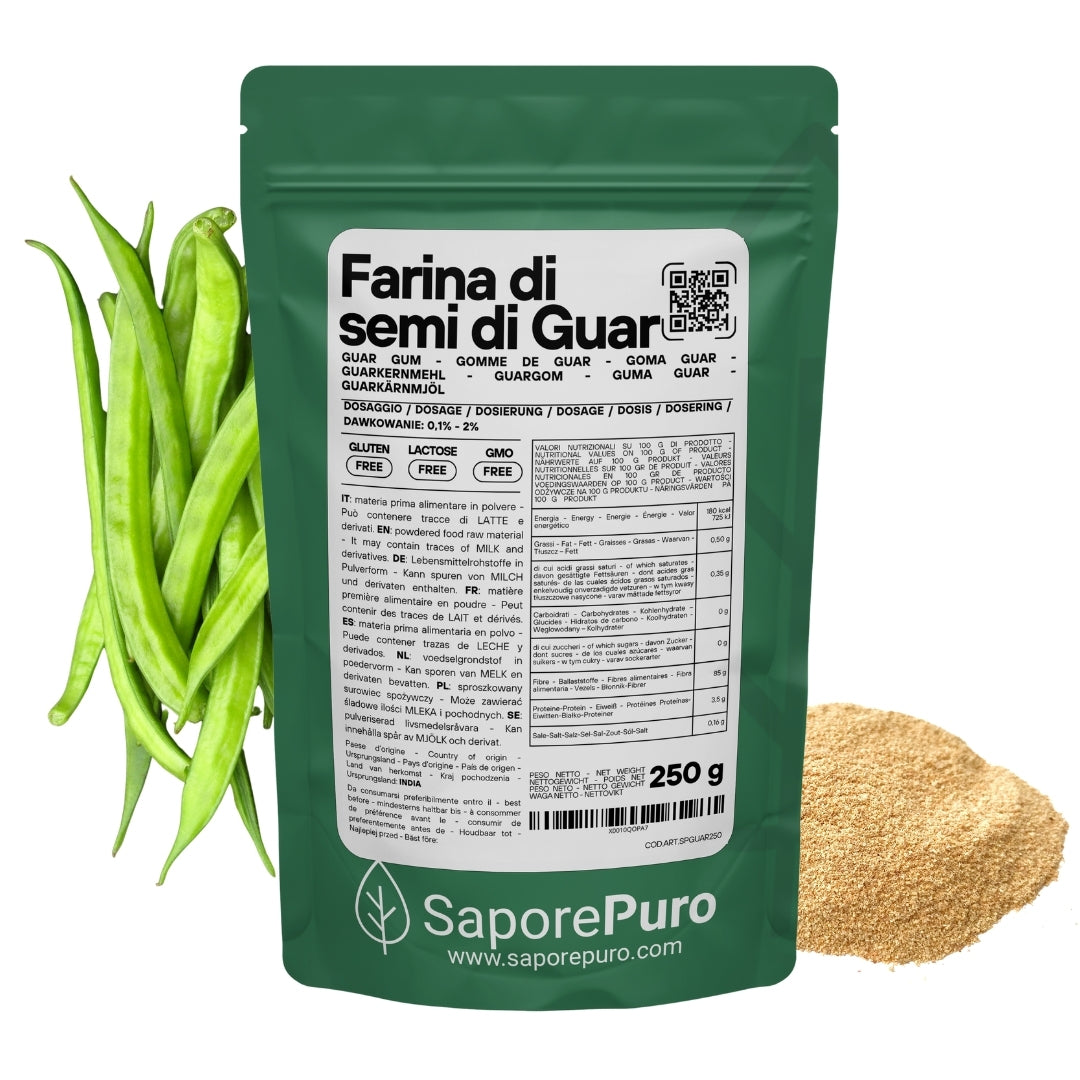 Farina di Semi di Guar (E412)  - Origine India - Confezionato in Italia