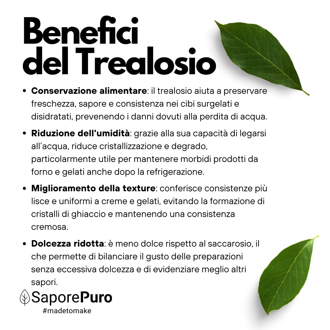 Trealosio - Zucchero Naturale - Origine extra E.U.