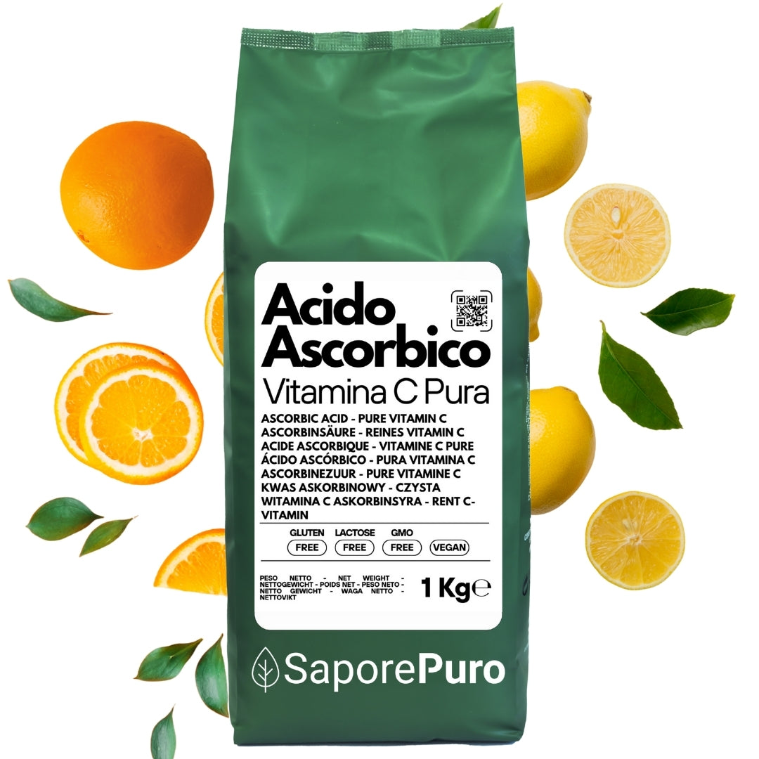 Acido Ascorbico - Pura Vitamina C : Il Nutriente Essenziale per le tue ricette! - (E300) - Confezionato in Italia