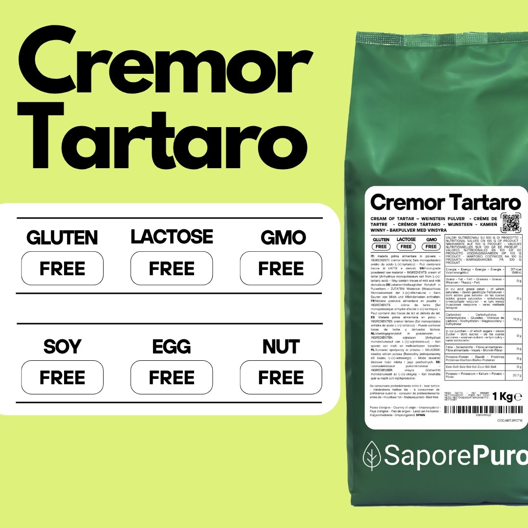 Cremor Tartaro - E336i - Agente lievitante e stabilizzante
