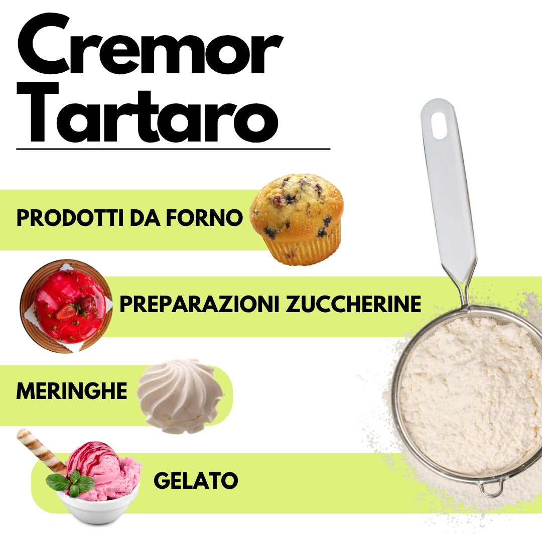 Cremor Tartaro - E336i - Agente lievitante e stabilizzante