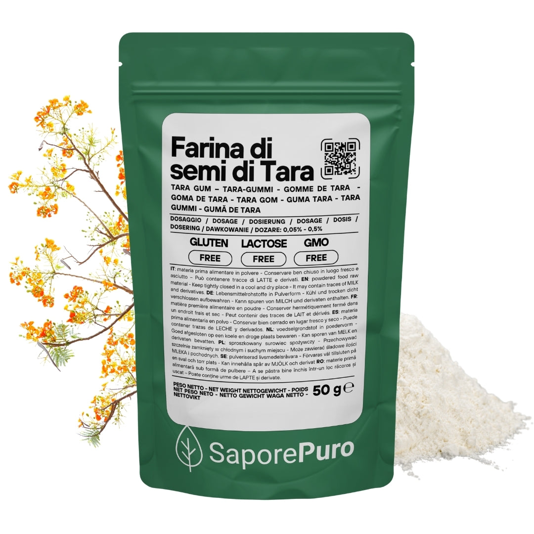 Farina di Semi di Tara - Gomma di Tara - Origine Perù - E417 - Confezionato in Italia