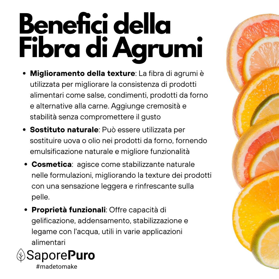 Fibra di Agrumi - Addensante Clean Label per Gelato senza "E"