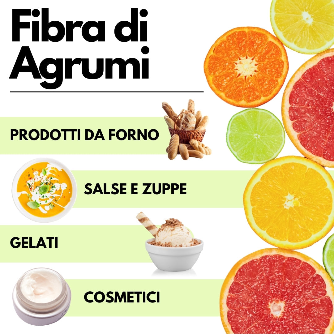 Fibra di Agrumi - Addensante Clean Label per Gelato senza "E"