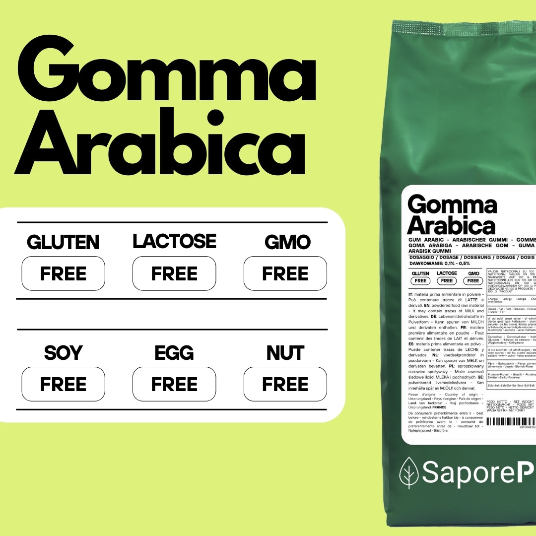 Gomma arabica in polvere - (E414) - Confezionato in Italia