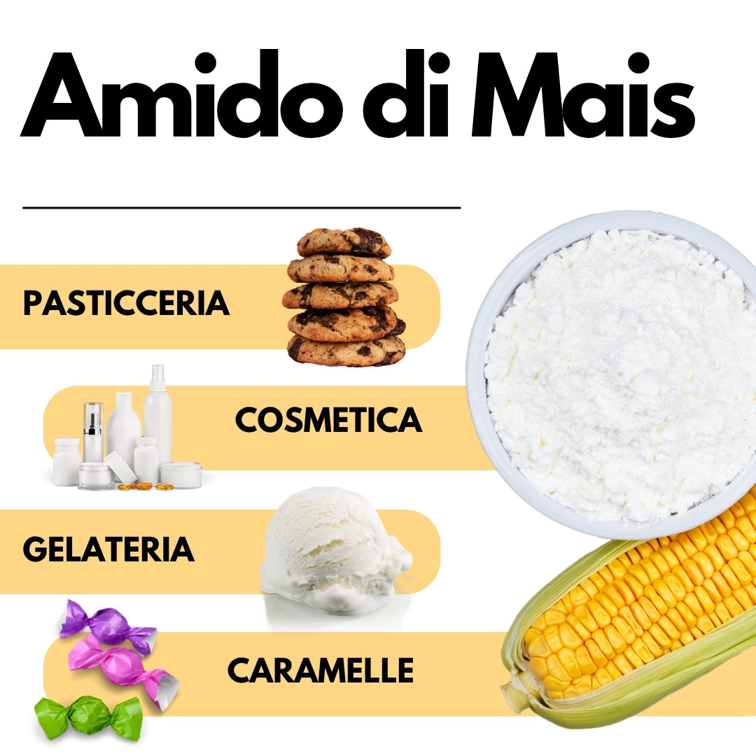 Amido di mais Nativo - Addensante potente, naturale e funzionale- Gluten Free
