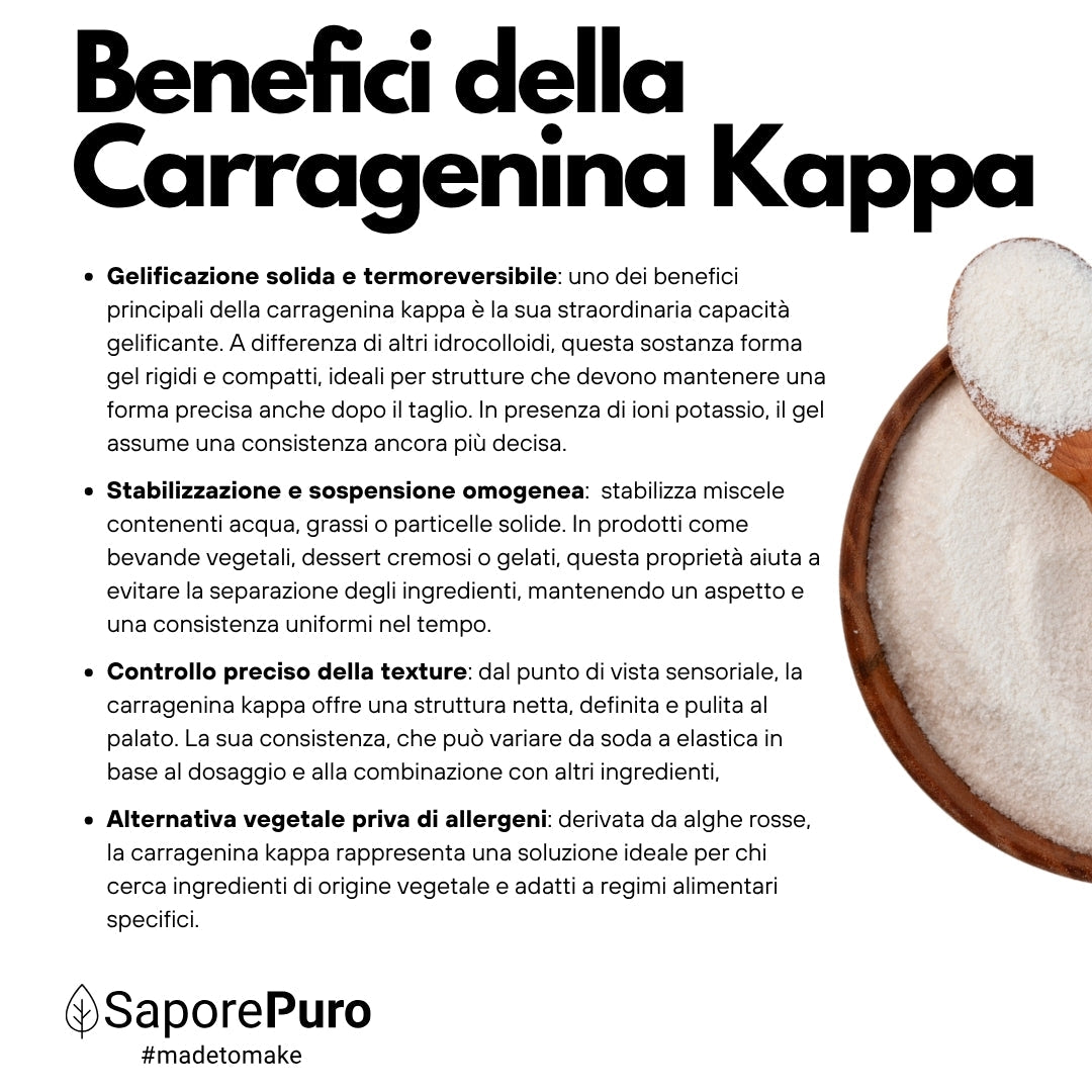 Carragenina Kappa (E407) - Confezionato in Italia