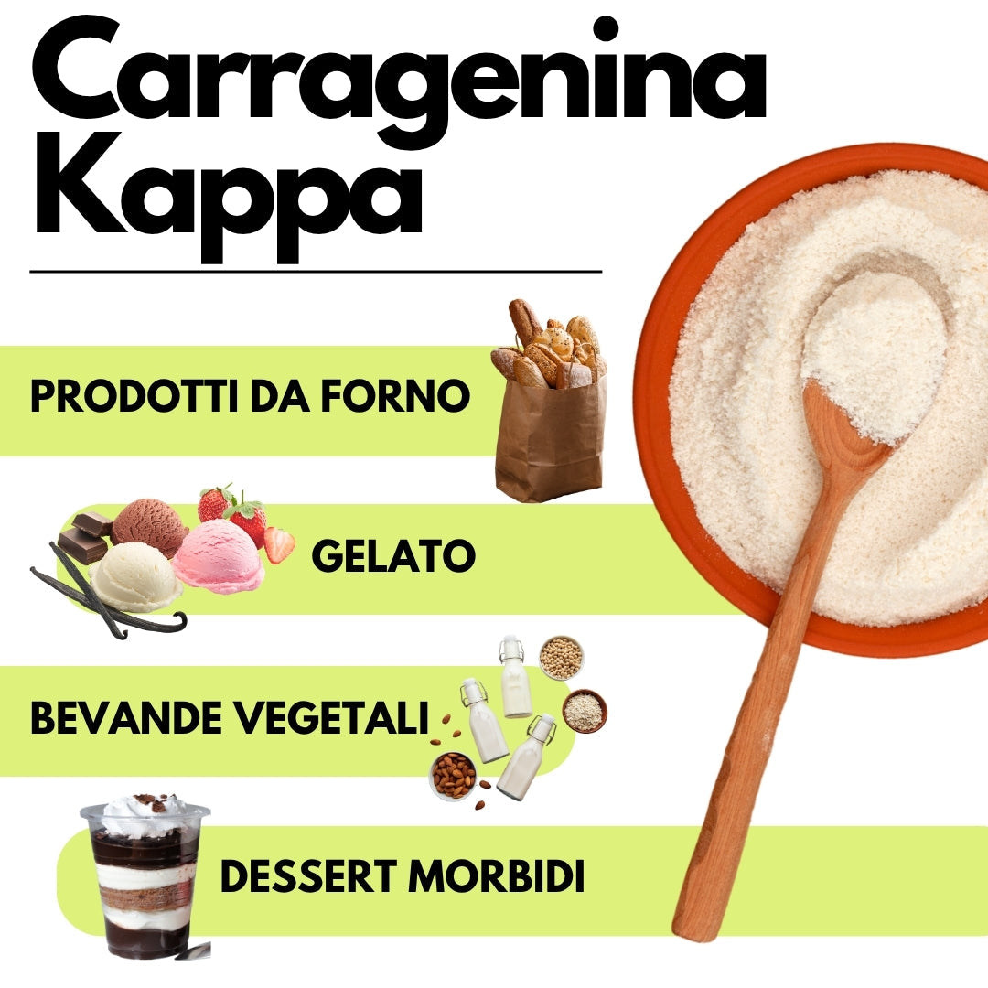 Carragenina Kappa (E407) - Confezionato in Italia