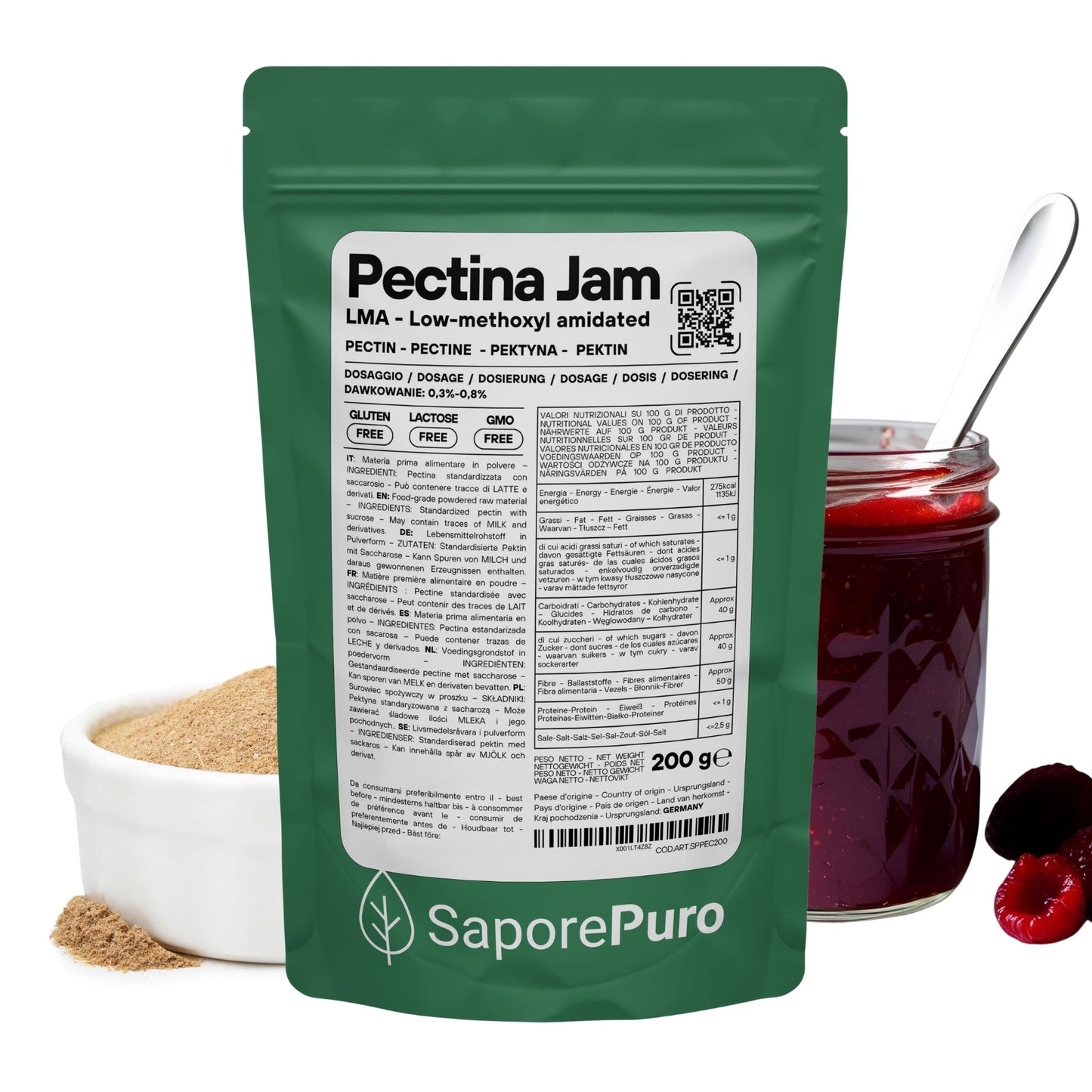 Pectina Jam - Basso Metossile E440ii - Marmellate e Gelatine Perfette