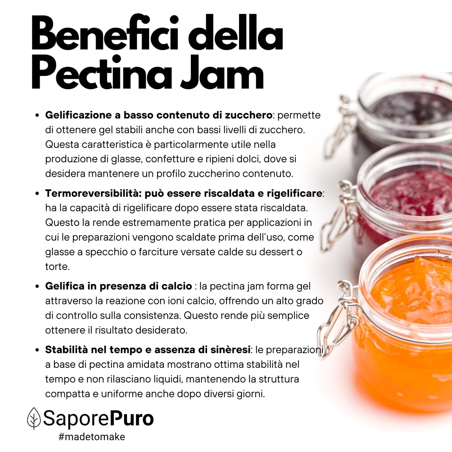 Pectina Jam - Basso Metossile E440ii - Marmellate e Gelatine Perfette