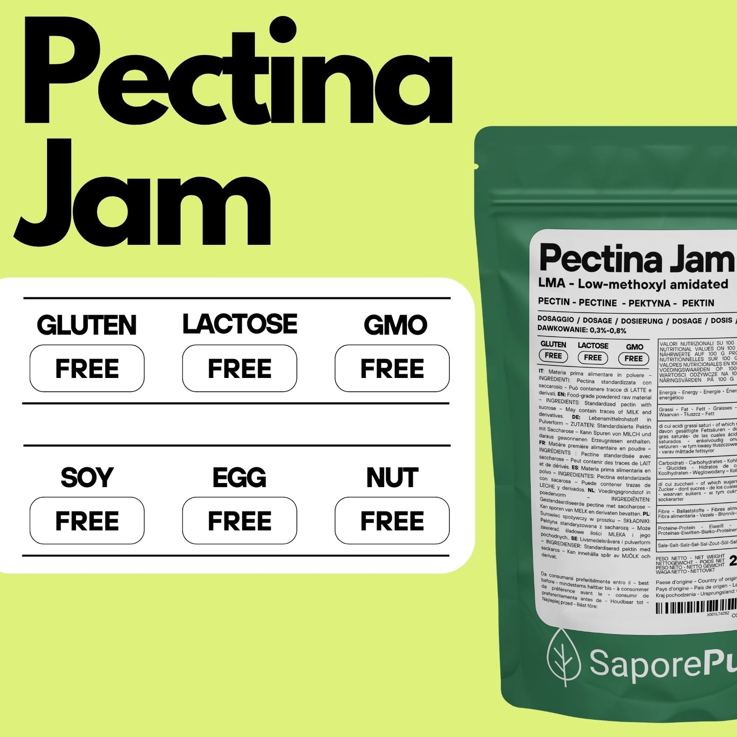 Pectina Jam - Basso Metossile E440ii - Marmellate e Gelatine Perfette