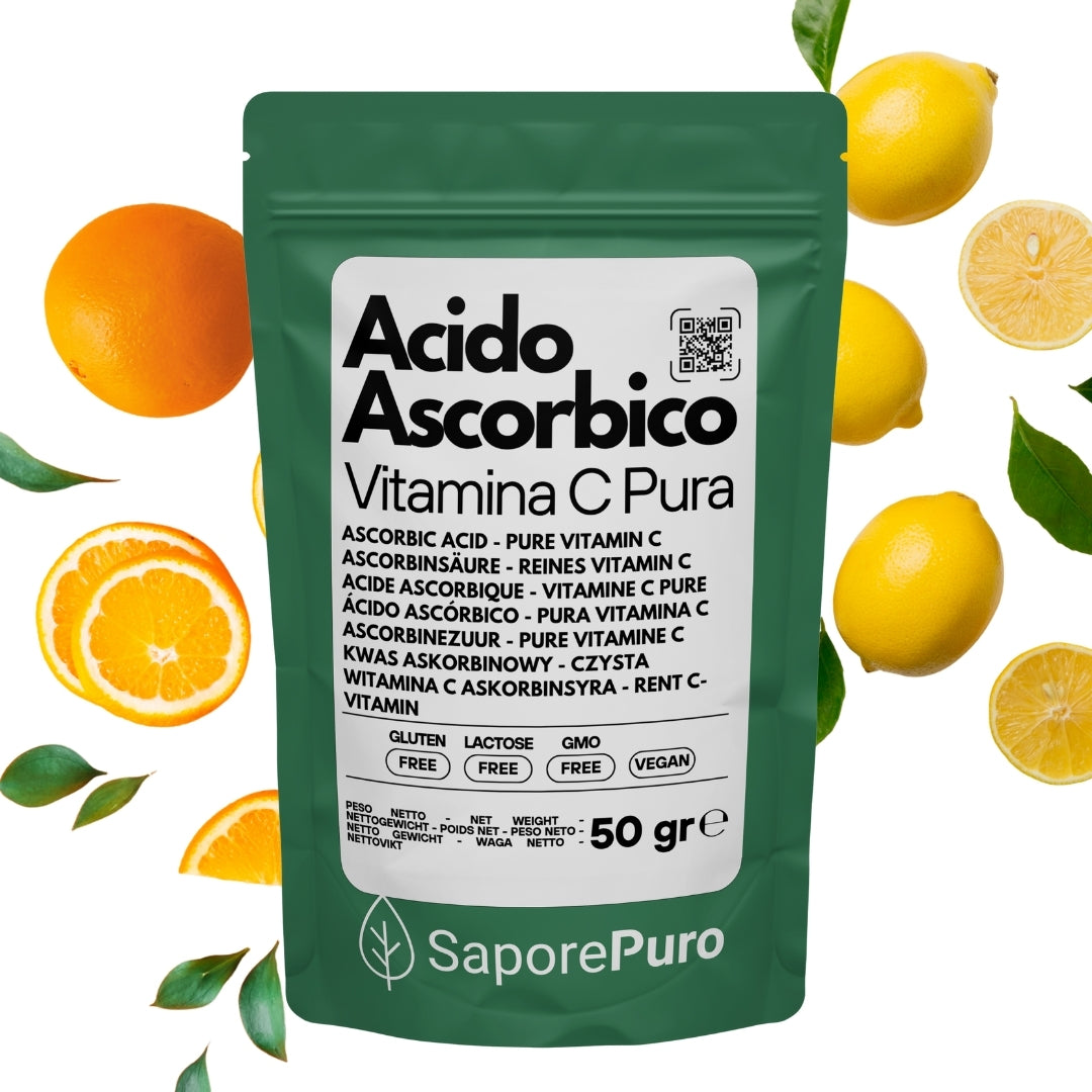 Acido Ascorbico - Pura Vitamina C : Il Nutriente Essenziale per le tue ricette! - (E300) - Confezionato in Italia