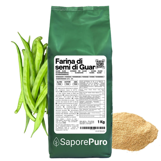 Farina di Semi di Guar (E412)  - Origine India - Confezionato in Italia