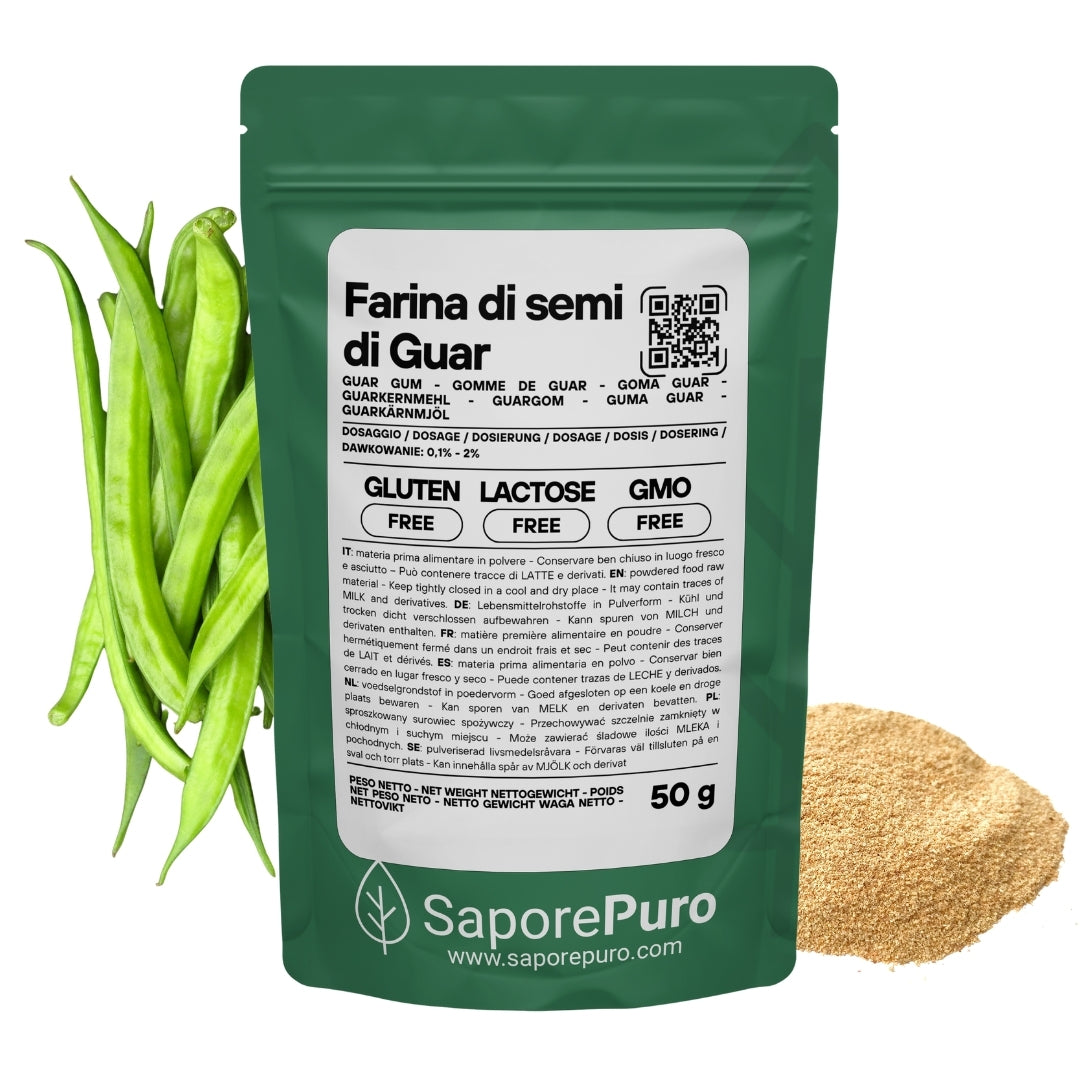 Farina di Semi di Guar (E412)  - Origine India - Confezionato in Italia